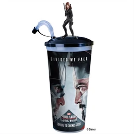 Amerika Kapitány: Polgárháború pohár és Fekete Özvegy topper, figura