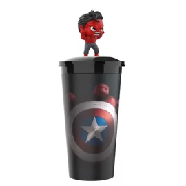 Amerika Kapitány: Szép új világ pohár és Hulk topper, figura 
