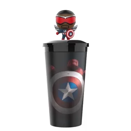 Amerika Kapitány: Szép új világ pohár és Sam Wilson topper, figura 