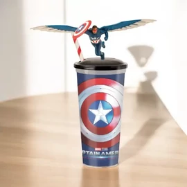 Amerika Kapitány: Szép új világ pohár és topper, figura - Sam Wilson 
