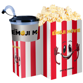 Az Emoji - A film popcorn tasak pohártartóval