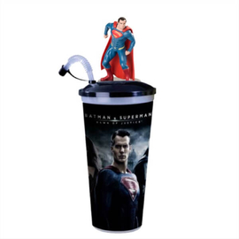 Batman Superman ellen - Az igazság hajnala pohár és Superman topper