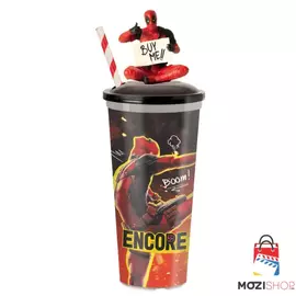 Deadpool &amp; Rozsomák pohár és Deadpool figura, topper