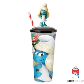 A hupikék törpikék pohár és Törpilla figura, topper