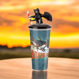 Így neveld a sárkányodat pohár és Fogatlan topper, figura