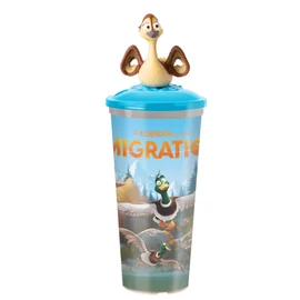 Kacsalábon pohár és Pam topper, figura