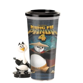 Kung Fu Panda 4 pohár és Mr. Ping topper, figura