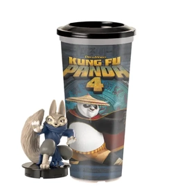 Kung Fu Panda 4 pohár és Zhen topper, figura