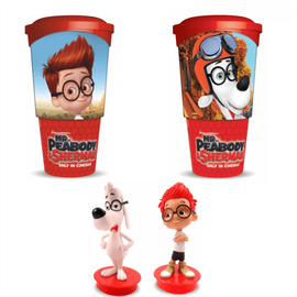 Mr. Peabody és Sherman kalandjai pohár és topper szett