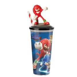 Sonic, a sündisznó 3. pohár és Knuckles topper, figura