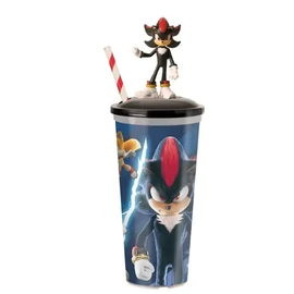 Sonic, a sündisznó 3. pohár és Shadow topper, figura