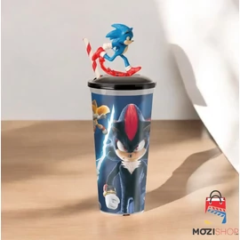 Sonic, a sündisznó 3. pohár és Sonic topper, figura