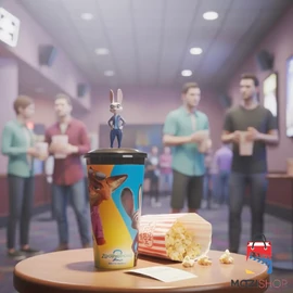 Zootropolis 2 pohár és Judy Hopps figura, topper