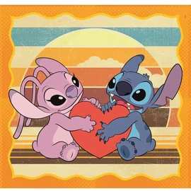 Disney Lilo és Stitch, A csillagkutya puzzle 3x48 db-os - Sunset