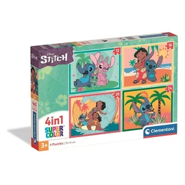 Disney Lilo és Stitch, A csillagkutya 4 az 1-ben puzzle - Ohana Moments