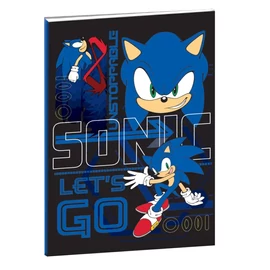 Sonic a sündisznó B/5 vonalas füzet 40 lapos - Go Fast