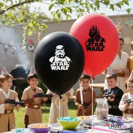 Star Wars léggömb, lufi - Darth Vader és rohamosztagos - 8 darabos csomag