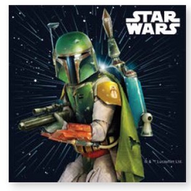 Star Wars szalvéta - Boba Fett - 20 db-os csomag