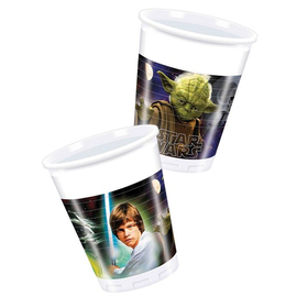 Star Wars műanyag pohár 8 db-os szett - Luke és Yoda