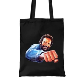 Fekete Bud Spencer vászontáska - Pofon