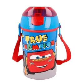 Disney Verdák műanyag szívószálas kulacs akasztóval 450 ml - True Champion
