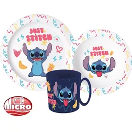 Disney Lilo és Stitch, A csillagkutya étkészlet, micro műanyag szett, bögrével 350 ml - Palms