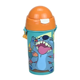 Disney Lilo és Stitch műanyag szívószálas kulacs akasztóval 500 ml - Cool