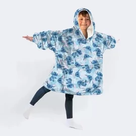 Disney Lilo és Stitch, A csillagkutya belebújós plüss polár takaró, poncsó 7-14 év - Blue