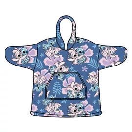 Disney Lilo és Stitch, A csillagkutya belebújós plüss polár takaró, poncsó 3-6 év - Hibiscus