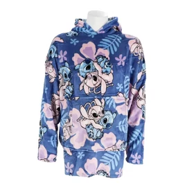 Disney Lilo és Stitch, A csillagkutya belebújós plüss polár takaró, poncsó 3-6 év - Hibiscus