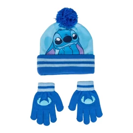 Disney Lilo és Stitch, A csillagkutya gyerek sapka és kesztyű szett - Blue