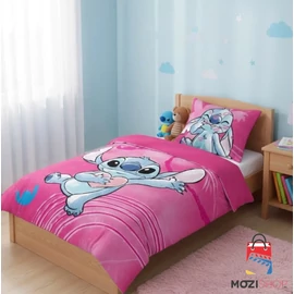 Disney Lilo és Stitch gyerek, ovis ágyneműhuzat garnitúra 100×135 cm, 40×60 cm - Heartbeat 