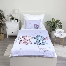 Disney Lilo és Stitch gyerek, ovis ágyneműhuzat garnitúra 100×135 cm, 40×60 cm - Purple