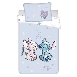 Disney Lilo és Stitch gyerek, ovis ágyneműhuzat garnitúra 100×135 cm, 40×60 cm - Purple