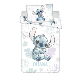 Disney Lilo és Stitch gyerek, ovis ágyneműhuzat garnitúra 100×135 cm, 40×60 cm - Ohana White