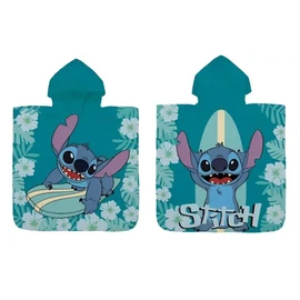 Disney Lilo és Stitch, A csillagkutya strand törölköző poncsó 60x120 cm - Surf