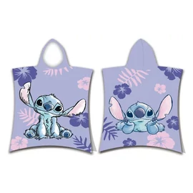 Disney Lilo és Stitch, A csillagkutya strand törölköző poncsó 50x115 cm 