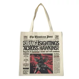 Stranger Things shopping bag, bevásárlótáska 40 cm - Hawkins
