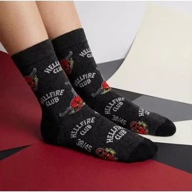 Stranger Things felnőtt hosszú szárú zokni 38/45 - Hellfire