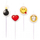 Emoji tortagyertya 4 darabos szett