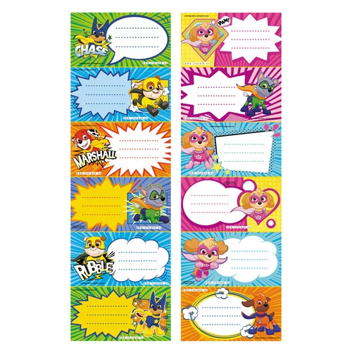 A Mancs őrjárat füzetcímke - 12 darabos