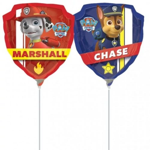 Mancs őrjárat mini fólia lufi - Chase és Marshall