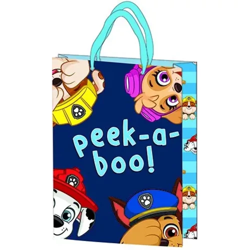 Mancs őrjárat ajándéktasak, díszzacskó 25x18,5x8cm