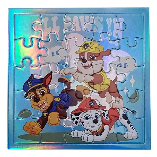 Mancs őrjárat 25 db-os hologramos puzzle meghívóval - All In 