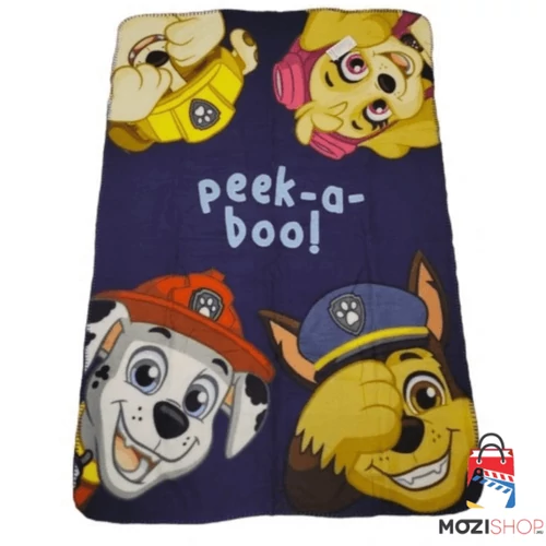 Mancs őrjárat polár takaró, ágytakaró - Peek a boo