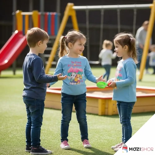 Mancs őrjárat gyerek hosszú ujjú póló 5 év / 110 cm - Be Kind Blue