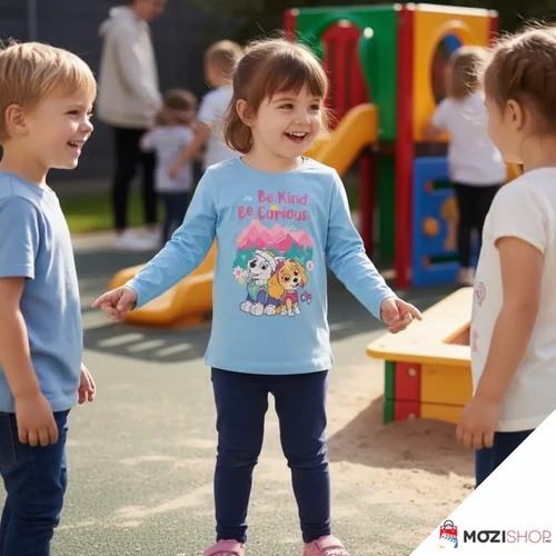 Mancs őrjárat gyerek hosszú ujjú póló 3 év / 98 cm - Be Kind Blue