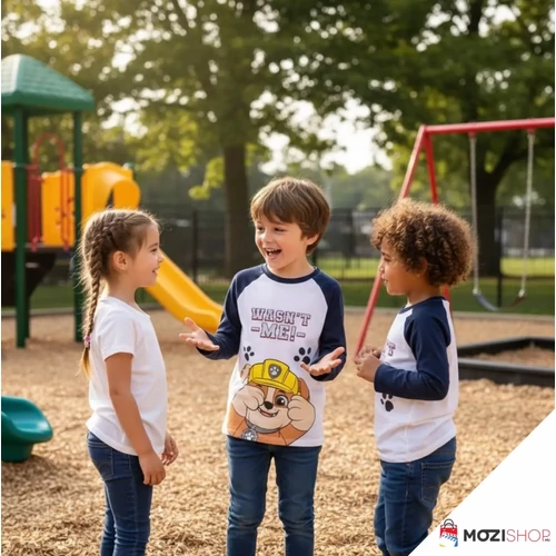 Mancs őrjárat gyerek hosszú ujjú póló 5 év / 110 cm - Black