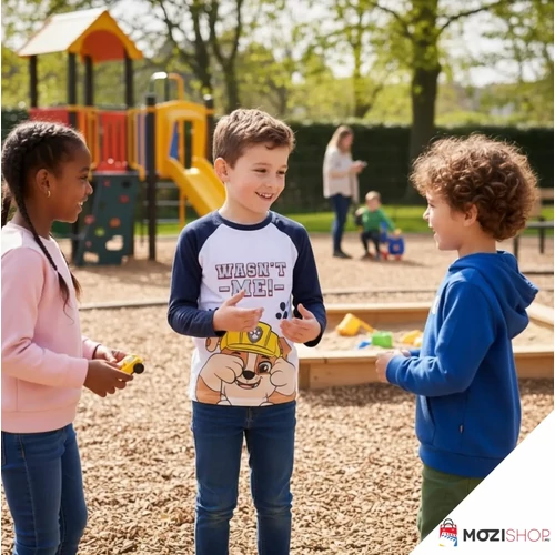 Mancs őrjárat gyerek hosszú ujjú póló 6 év / 116 cm - Black