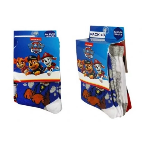 Mancs őrjárat gyerek zokni csomag - 23/26 méret - Team Paw Patrol